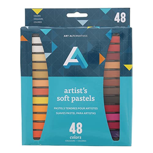 Art Alternatives - Artist Soft Pastel Sets, 48-Colors - Reusable inner tray - color: ASSORTED