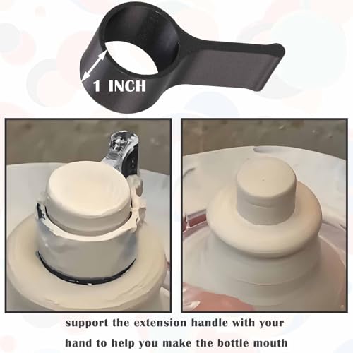 Pottery Clay Threading Making Kits, Clay Tap and Die Set for Jars and Lids Caps Thread (1 Inch Obsidian Black) - color: 1 Inch Obsidian Black