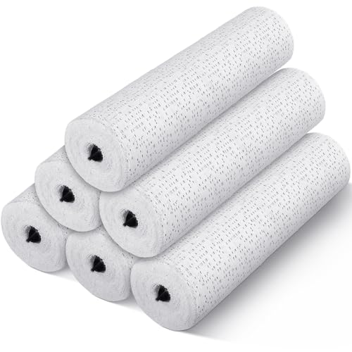 Heentan 6 Rolls Plaster Strips Plaster Gauze Bandages Blank Cloth Wrap Rolls for DIY Hobby Crafts, Belly Cast, Body Molds, Mask Making, Scenery Art(8 x 106 Inches) - size: 8 x 106 Inch