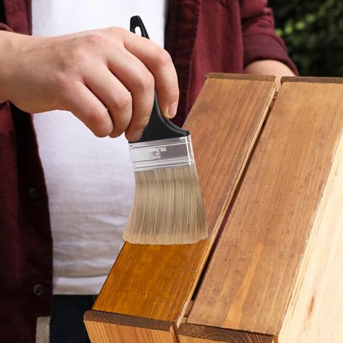 20 Pack 3 Inch Flat Paint Brushes, A Professional Range of Wall Paint Brushes for Your Home or DIY Paint,Furniture,Deck,and Wall Trim KUKLIPJIM - size: 20 Pack 3 Inch