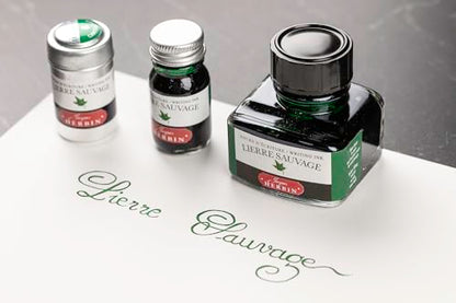 J. Herbin Fountn Pen Ink 30Ml Lierre Sauvage - color: Green, size: 1 fl oz