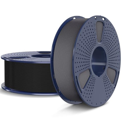 SUNLU 3D Printer Filament Bundle PLA Matte 1.75mm, Super Neatly Wound PLA Filament with Matte Finish, Print with 99% FDM 3D Printers, 1kg Spool (2.2lbs), 2 Packs, Matte Black+Matte Grey - color: 2000g Pla Black+grey, size: 2KG