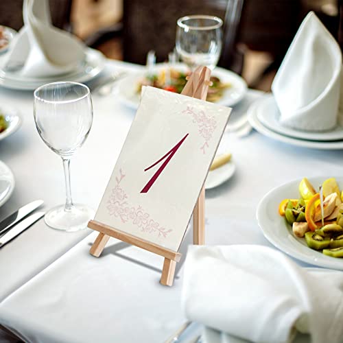 30 Pack Tall Wood Easels Tabletop Display Easels Art Craft Painting Easel Stand Wooden Triangle Painting Easel Arts Crafts Tripod Easels for Artist Adults Students (7.8 x 3.6 inch)