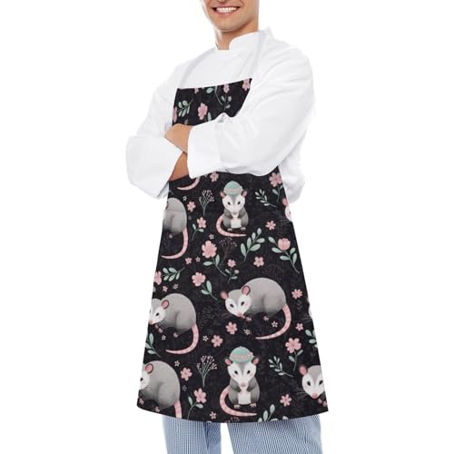 Chef Bib Apron for Restaurant, Anti-Stain with Pocket Adjustable, Cooking Dishwashing Lab Use - color: Style (551)