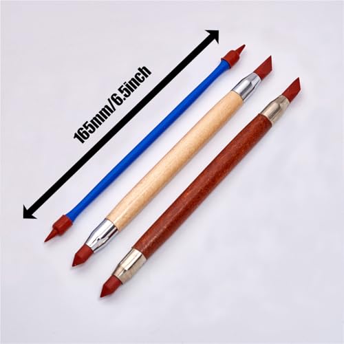 Maxmoral 3PCS Art Tools Dual Tip Eraser Pen Clay Clay Tool Clay DIY Sculpting Modelling Wiping Tool Ceramic Sculpture Tool