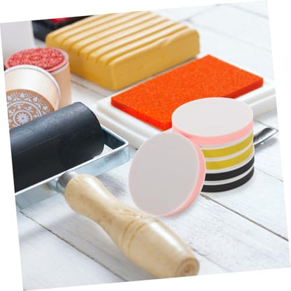 DIYEAH DIY Engraving Carving Blocks Set 6pcs Soft Rubber Carving Blocks Stamp Making Sheets Perfect for Artists and Craft Projects