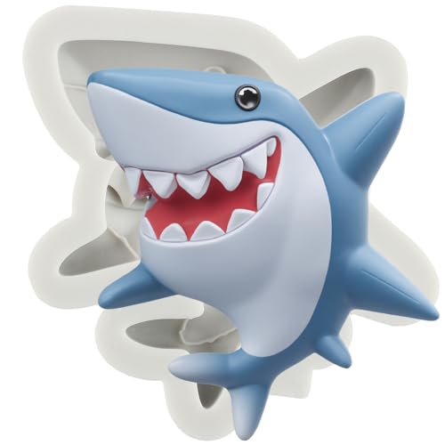 Shark Polymer Clay Mold Sea Animal Silicone Molds for DIY Crafts Air Dry Plaster Jewelry Making Polymer Clay Epoxy Resin Casting - color: Style B