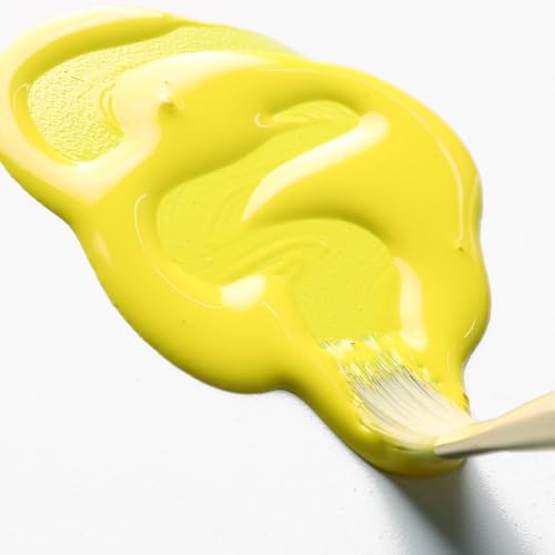GOLDEN High Flow Acrylics, Primary Yellow, 4 fl. oz. Bottle, Professional Acrylic Paint, Semi-Transparent