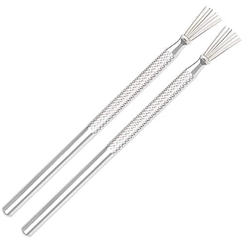 Pengxiaomei 2pcs Clay Needle Tools, Feather Wire Texture Tool for Clay Pottery Sculpting Texturing Modeling Tools