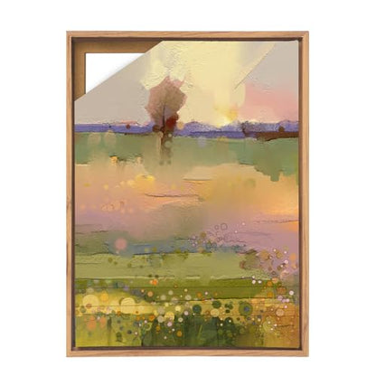 Canvas Floating Frame, Canvas Frame 0.75 inches deep Floater for Canvas Panel Oil Painting Wall Art Prints (Natural Wood, 15.7x23.6) - color: Natural Wood, size: 15.7x23.6