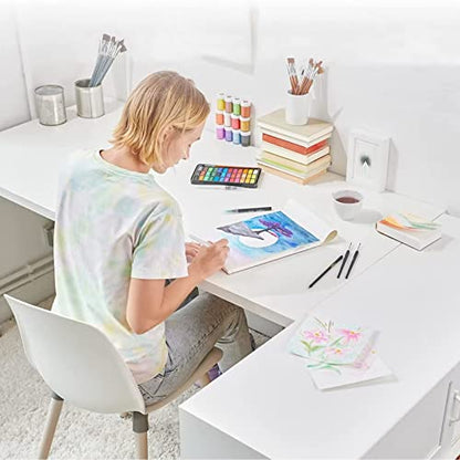 Large Watercolor Paper Bulk, 11x14 inches, 160 Sheets (180gsm) Artist Paper - Watercolors, Mixed Media, Drawing and Art Journaling… - size: 11x14/160