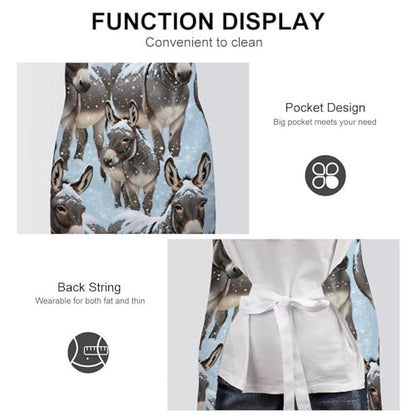 Chef Bib Apron for Restaurant, Anti-Stain with Pocket Adjustable, Cooking Dishwashing Lab Use - color: Style (545)