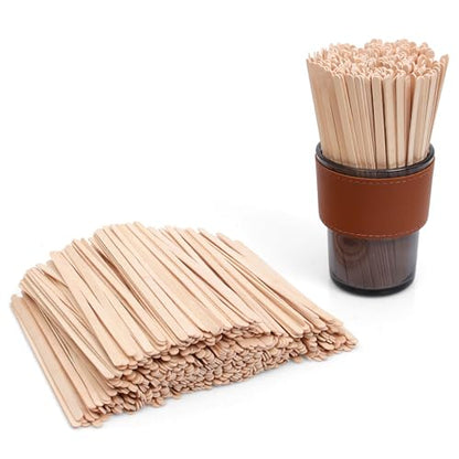 ANTETOK Wooden Coffee Stirrers - Coffee Stir Sticks 7 Inch,500pcs Disposable Birch Wood Coffee/Beverage Stirrers,Swizzle Drink Sticks,Coffee Bar Accessories - size: 7Inch-500pcs