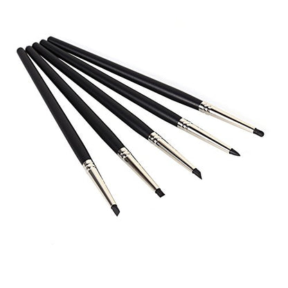 Paint Shaper Brushes 5 Pcs Silicone Rubber Shaper Polymer Clay Sculpting Modeling Tools Highq