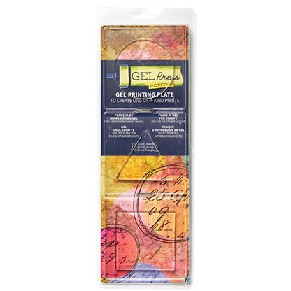 Gel Press Petites Monoprinting Plates 3 piece - Circle Triangle Square - for Printmaking, Scrapbooking, Paper Crafts, Home Decor and More - 10812-CIR - size: Circle, Triangle, Square