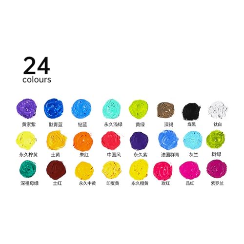 PR Oil Pastels Set of 24 Colors – Vibrant, Smooth & Blendable Soft Pastel Crayons for Artists, Students & Beginners – Non-Toxic, Rich Pigment, Ideal for Paper, Glass, Metal & More