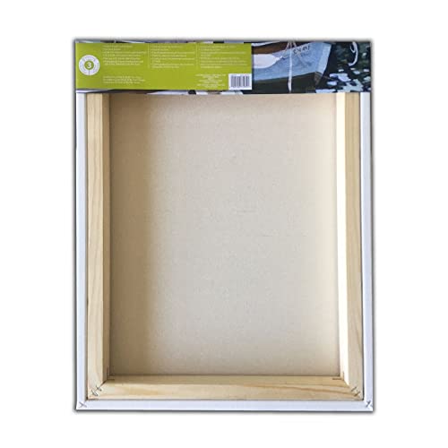 Artist's Loft 16" x 20" Level 3 Gallery Wrapped Heavy Duty Canvas - Archival, Acid Free Cotton Canvas for Paint, Acrylic, & Oils - Bulk 12 Pack - size: 16\ x 20\
