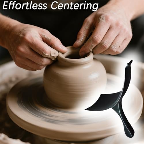 QZAVIRE Clay Centering Aid for Wheel Throwing - Beginner Potters Clay Tools & Wheel Throwing Assist, Portable Pottery Centering Tool for Home Kiln Studios Porcelain Making (1)