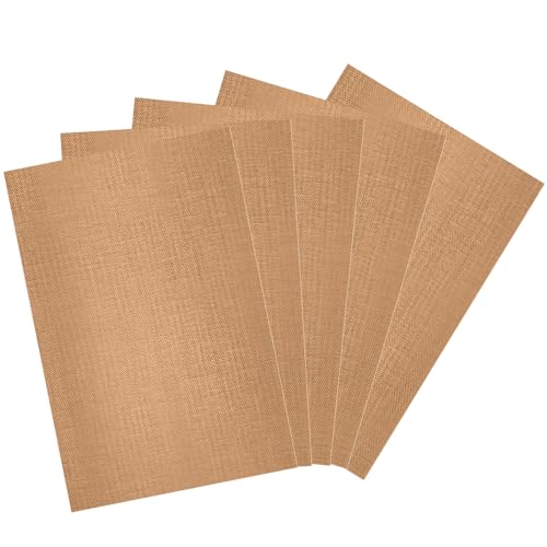 salbsever Clay Mat 5 Pack Non Skid Mat Nonstick Heat-Resistant Polymer Clay Craft Mat for DIY Crafts Projects, Clay Pottery, Bake Clay Tool Oven, 11.8 x 7.9 Inches, Copper, 579043_1_UwrFz7adx
