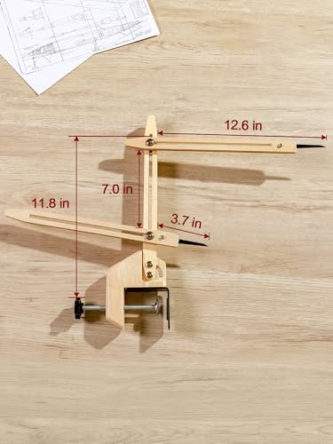 BKALEME Pottery Throwing Gauge, 2 Ways to Install, Compact Clip-on Pottery Throwing Stick, Pottery Ceramics Clay Tool for Making Repeat Forms, for Pottery Wheel & Forming Machine