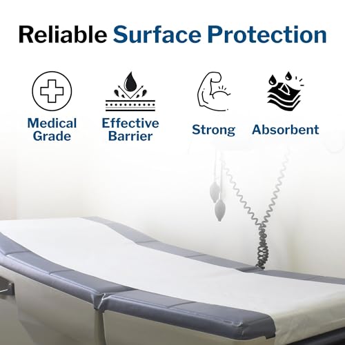 McKesson Medical Exam Table Paper Rolls [12 Rolls] – 18 in x 125 ft White Standard Crepe Disposable Bed Cover for Doctor, Spa, Diaper Changing, Waxing, Nursing, Chiropractor, Patternmaking, Tracing