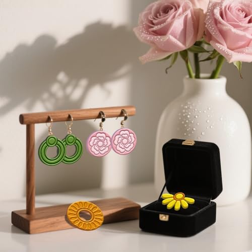 ORIGACH 19 Pcs Geometric Irregular Shape Polymer Clay Cutters Set Boho Earring Clay Cutter DIY Craft Supplies for Earring and Jewelry Making - style: Geometric Irregular