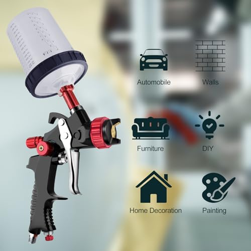 Disposable Paint Sprayer Gun Cup 27 Ounce(800ML) Kit with 30 Cups and Lids System, 1 Hard Cup with Retainer Ring, 6 Plugs, 1 Paint Stirrer for Automotive Commercial Coatings (27 Ounce-30PCS) - size: 27 Ounce-30PCS)