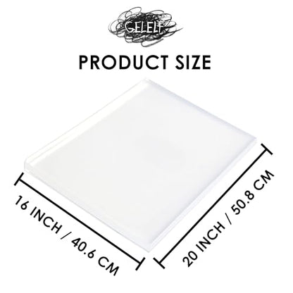 GELELF Gel Printing Plate 16" x 20" Big Gel Plates for Monoprinting -Printmaking Art Supplies for Card Making, Book Press, Journaling, Scrapbooking - size: 16" x 20" | 40.5 x 50.8 cm