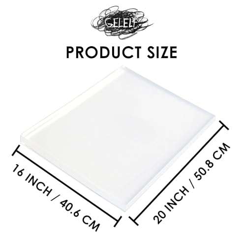GELELF Gel Printing Plate 16" x 20" Big Gel Plates for Monoprinting -Printmaking Art Supplies for Card Making, Book Press, Journaling, Scrapbooking - size: 16" x 20" | 40.5 x 50.8 cm