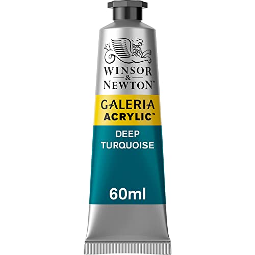 Winsor & Newton Galeria Acrylic Color, 60ml (2-oz) Tube, Deep Turquoise - color: Deep Turquoise, style: 2-oz Tube