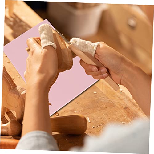 FONDOTIN DIY Rubber Carving Blocks 5-Piece Set for Art Projects 15x10x0.6cm Soft and Smooth Edges for Crafting and Stamping