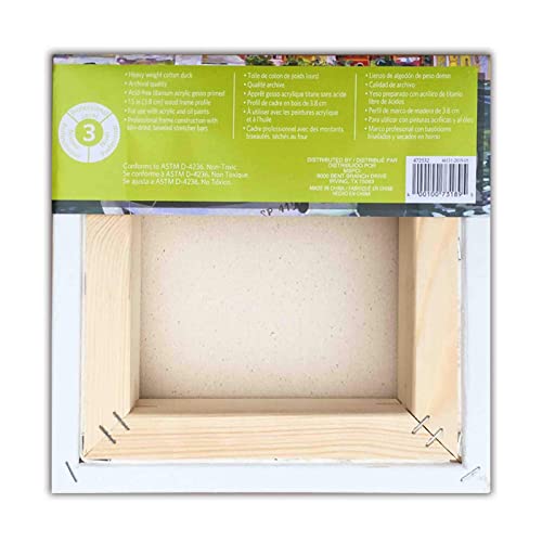 MICHAELS Bulk 12 Pack: Level 3 Gallery Wrapped Heavy Duty Canvas by Artist's Loft® - size: 8\ x 8\â â