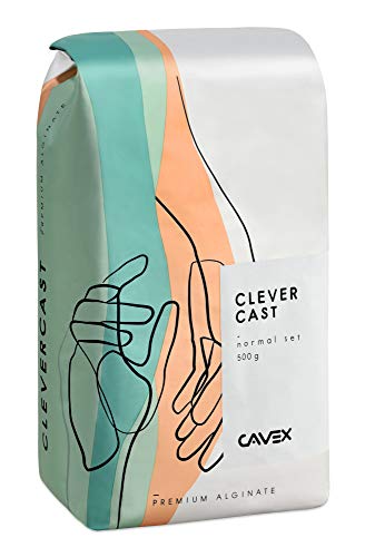 Cavex CleverCast Alginate Lifecast Molding Powder, Premium Impression Casting Material, 500 Grams