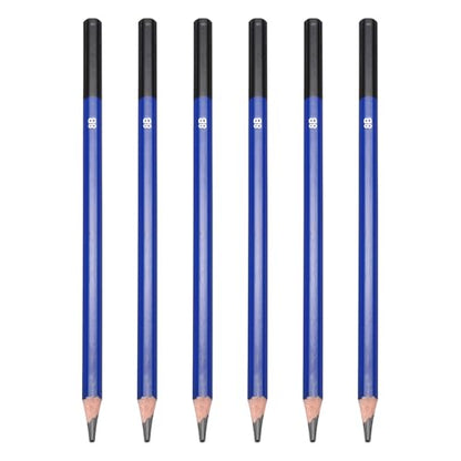PATIKIL 8B Drawing Pencils for Sketching, 6PCS Sketch Pencils for Drawing Art Pencils Graphite Wood Pre-sharpened for Drawing Sketching Artists, 8B Pencils - size: 1 Count (Pack of 1), style: 8B