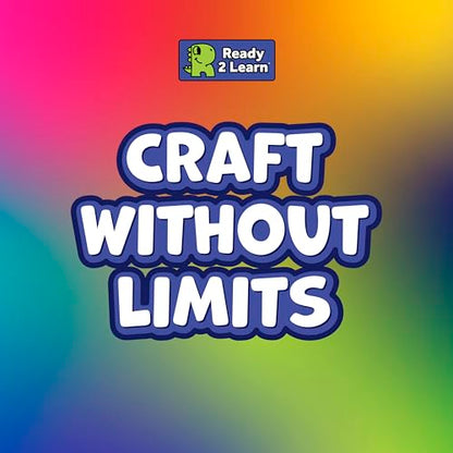 READY 2 LEARN Textured Art Tools - 4 Yellow Paint Sponges for Kids - Thick Kids Paint Brushes - Easy-Grip Paint Brushes - Art Supplies for Toddlers 1-3 - color: Imagine Colors
