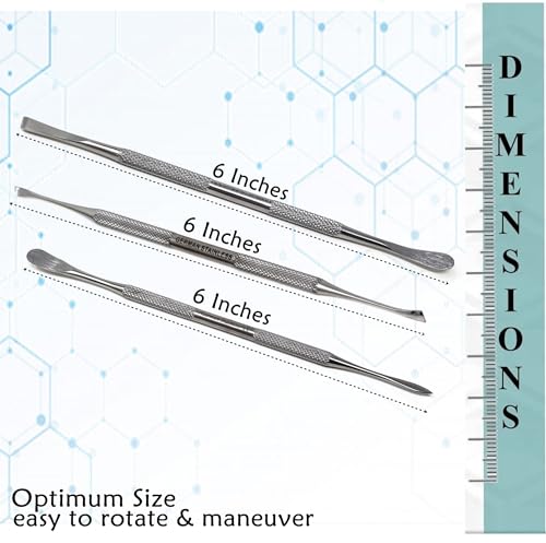 A2ZScilab - Stainless Steel Spatula Wax & Clay Sculpting Tool Carver Set, Carving Pottery Tools - Sculpture Shaper Polymer Modeling Tools for Clay, Pottery, Ceramics Artwork & Holiday Crafts (3PK) - style: 3PK