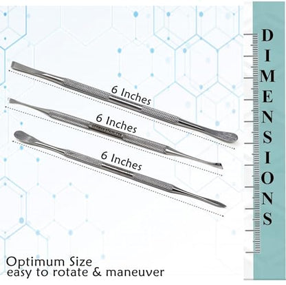 A2ZScilab - Stainless Steel Spatula Wax & Clay Sculpting Tool Carver Set, Carving Pottery Tools - Sculpture Shaper Polymer Modeling Tools for Clay, Pottery, Ceramics Artwork & Holiday Crafts (3PK) - style: 3PK