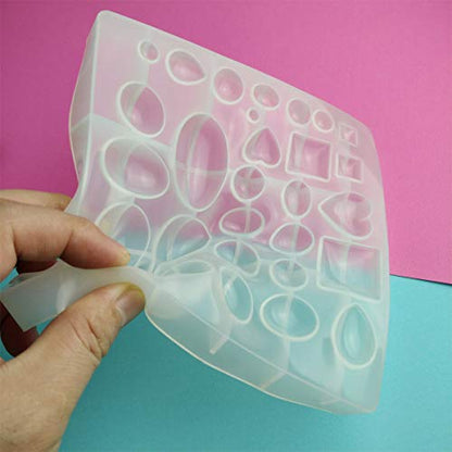 Jewelry Casting Molds,Gem Jewelry Silicone Casting Mold, for Resin Epoxy DIY Crafting, Earring, Pendant, Studs Jewelry Making (Small) - size: Small