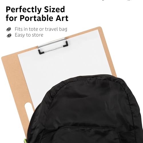 13" x 17" Artist Sketch Board with Handle - Portable Drawing Board, Large Clipboard for Painting and Drawing, Art Supplies for Adults by TX Liteart - size: 13"x17", 1 Pack