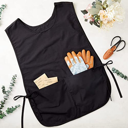 Cobbler Aprons with Pockets, Unisex Work Smocks (3 Pack, 19 x 28 In)