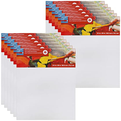 Artist's Loft Level 2 Gallery Wrapped Traditional Canvas, 12 Pack - size: 24 x 30