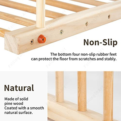 Falling in Art Large Wooden Art Storage Rack - Canvas Drying Stand for Artworks, Frames, Canvases, Drawing Boards, Prints, Panels, Paintings Display - size: Large