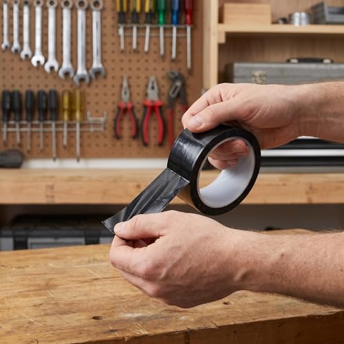 OUNONA 1 Roll Blackout Tape for Electronics - 2" x164ft PET Film Light Blocking Adhesive Tape - Heat Resistant and Waterproof - Single-Sided for LED Lights Screens and Glare Shielding - size: 5000.00X5.00X0.10CM