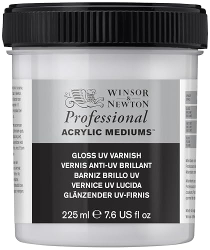 Winsor & Newton Professional Acrylic Medium, Gloss UV Varnish, 225ml (7.6-oz) - color: Gloss Uv Varnish, style: 225ml (7.6-oz)