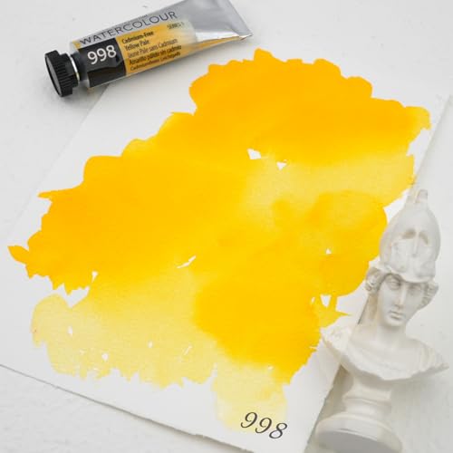 PHOENIX Professional Watercolor Paint Single Tube - 0.47 Fl Oz / 14ml - Cadmium-Free Yellow Pale - color: Cadmium-Free Yellow Pale, size: 0.47 Fl Oz (Pack of 1)