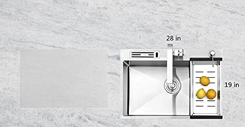 Home Essential, Supmat XL, Super Versatile Extra Large and Thick Heat Resistant Silicone Mat, Counter Mat (Frosted Transparent) - color: Frosted Transparent, size: X-Large
