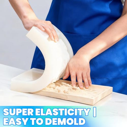 SHORE RESIN Silicone Mold Making Kit 40 kg, Platinum Cure 15A, 1:1, 4H Cure | 40 kg platinum cure silicone, 1:1 mix, 15A flexible hardness, smooth flow and 4H cure for resin casting and craft molds.