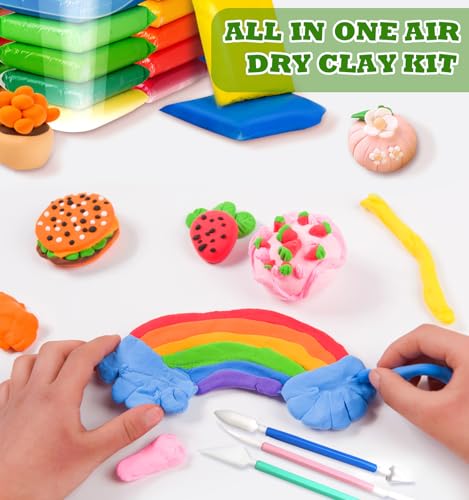 Air Dry Clay 80 Packs Foam Clay Air Dry Foam Clay for Kids, Moldable Super Light Weight Clay Perfect for Arts, Crafts, Classroom Teaching - color: 10 colors