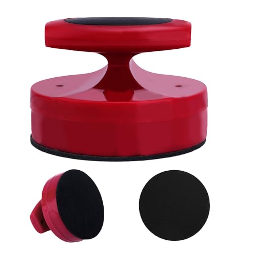 Block Printing Baren, Comfort Grip Handle Baren Printmaking Tool with Flannel Pad Multipurpose Linoleum Block Printing Tools for Painting DIY Art Craft Supplies (Red) - color: red