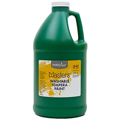 Handy Art Little Masters Washable Tempera Paint Bundle (64 Fl Oz, Half Gallon)